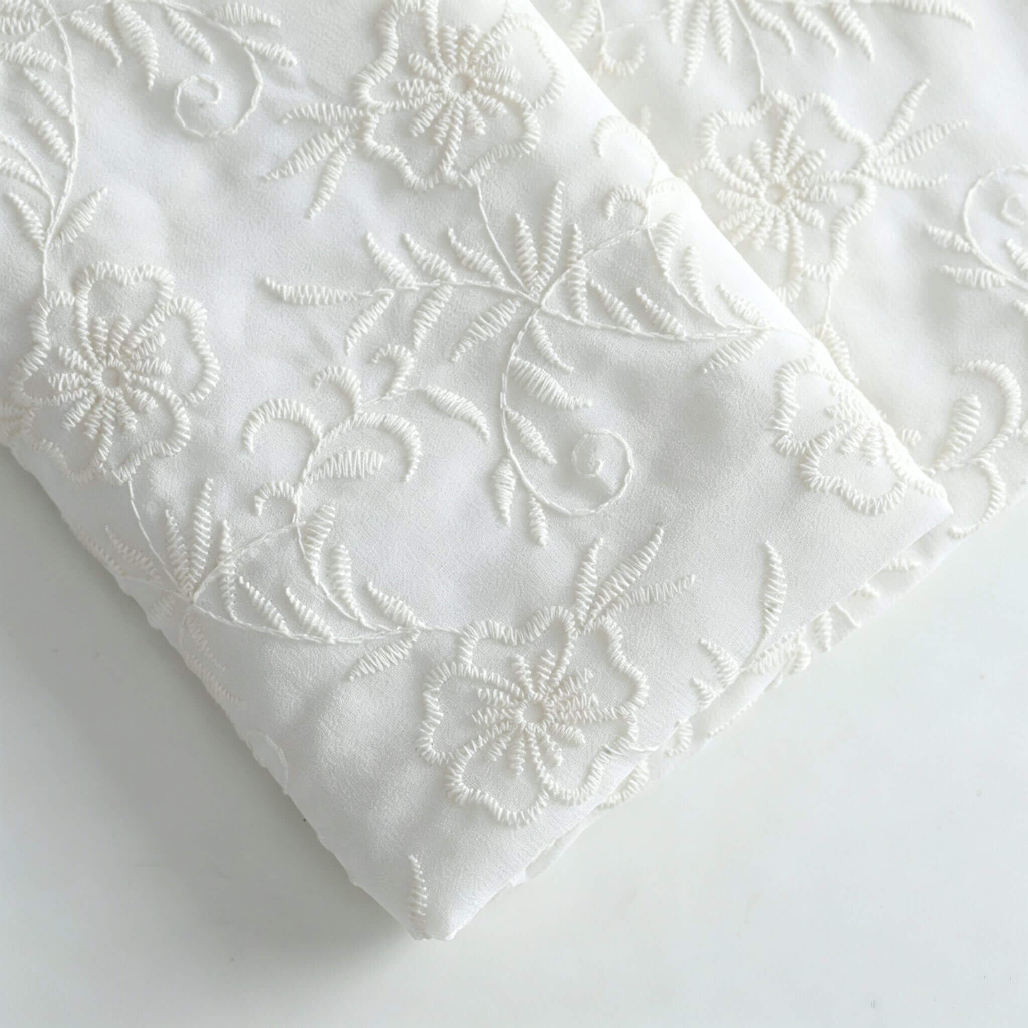 Embroidered Fabric All-Over Cotton Thread Cotton for Women's Wear Whol 2